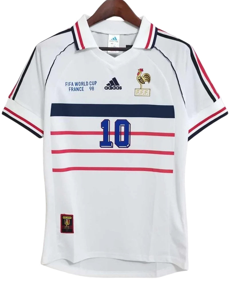 Koszulka Piłkarska Francja 1998 MŚ Away Retro