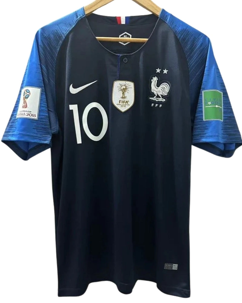Koszulka Piłkarska Francja MŚ 2018 Home Retro