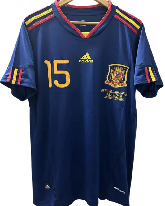 Koszulka Piłkarska Hiszpania MŚ 2010 Away Retro