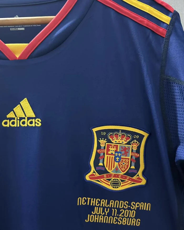 Koszulka Piłkarska Hiszpania MŚ 2010 Away Retro