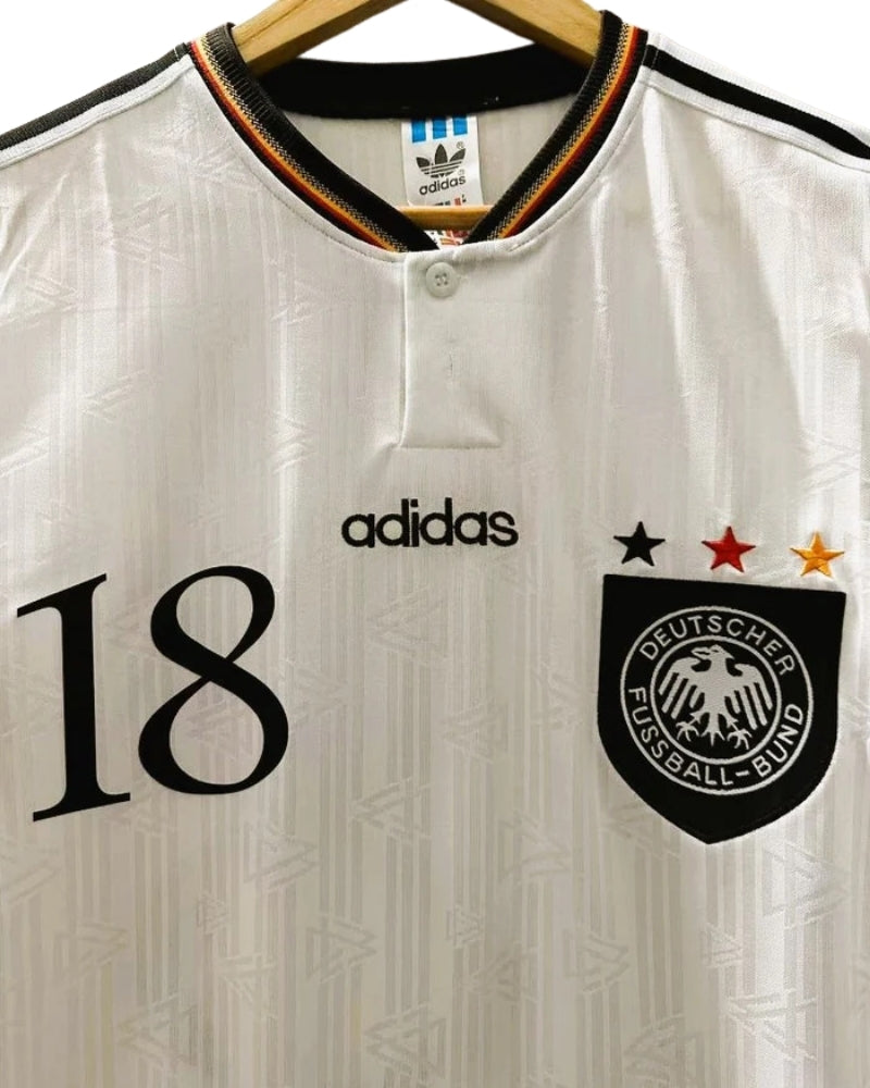 Koszulka Piłkarska Niemcy Euro 1996 Home Retro