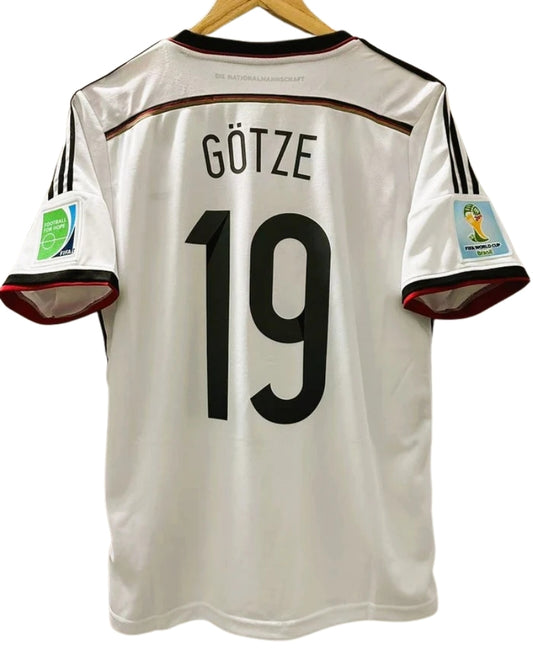 Koszulka Piłkarska Niemcy MŚ 2014 Home Retro
