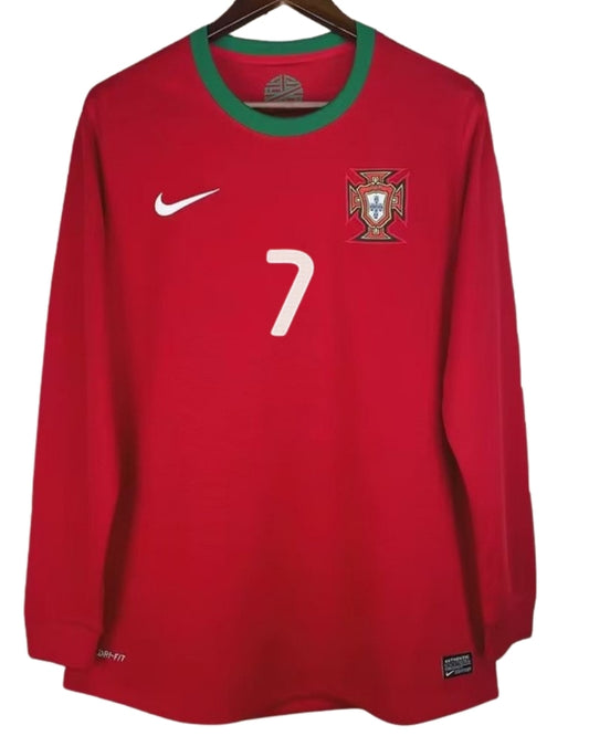 Koszulka Piłkarska Portugalia 2012 Home Retro Dł Rękaw