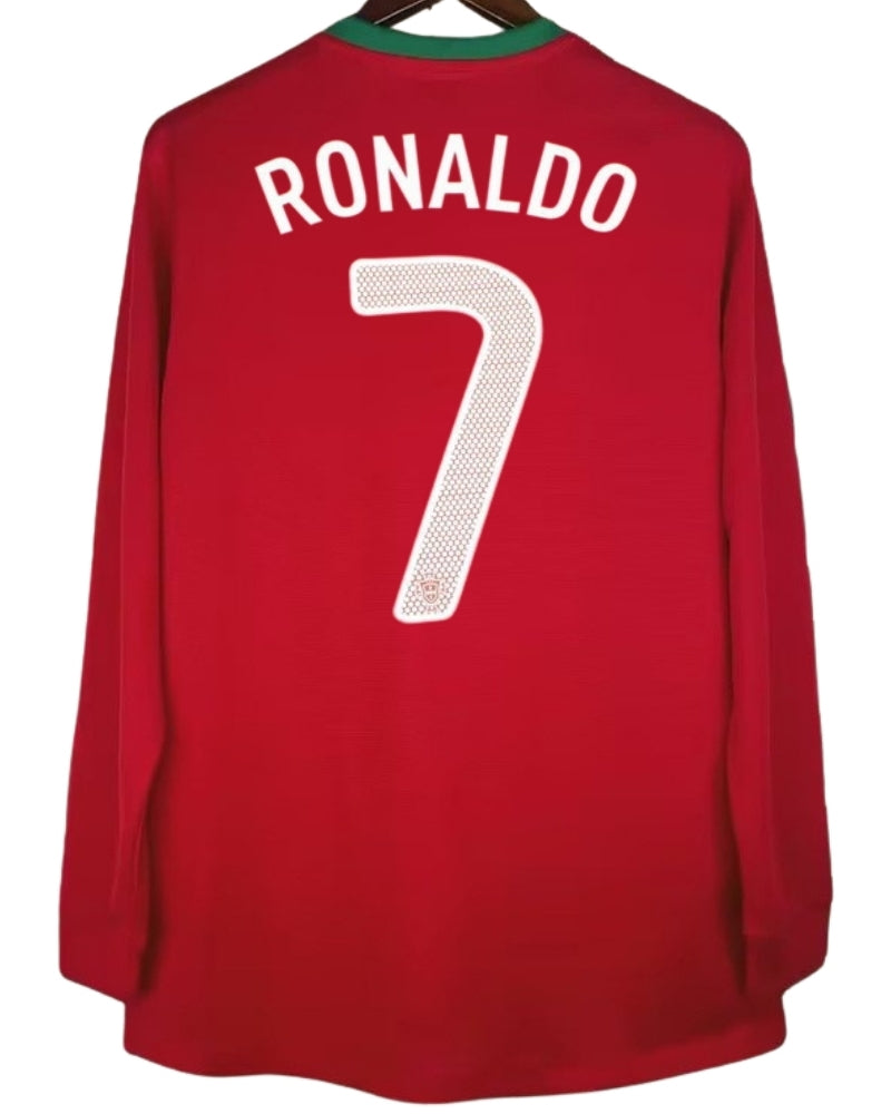Koszulka Piłkarska Portugalia 2012 Home Retro Dł Rękaw