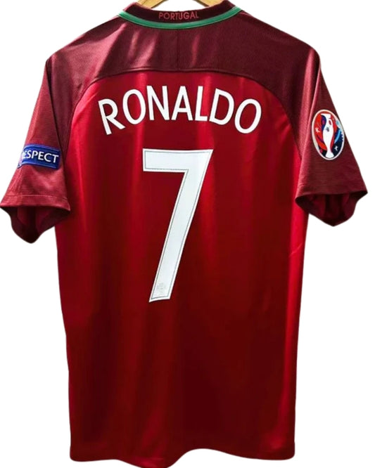 Koszulka Piłkarska Portugalia EURO 2016 Home Retro