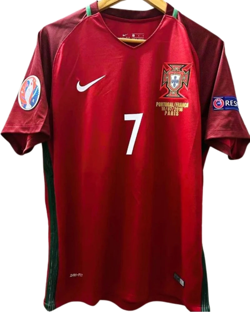 Koszulka Piłkarska Portugalia EURO 2016 Home Retro