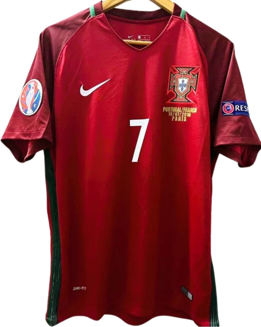 Koszulka Piłkarska Portugalia EURO 2016 Home Retro