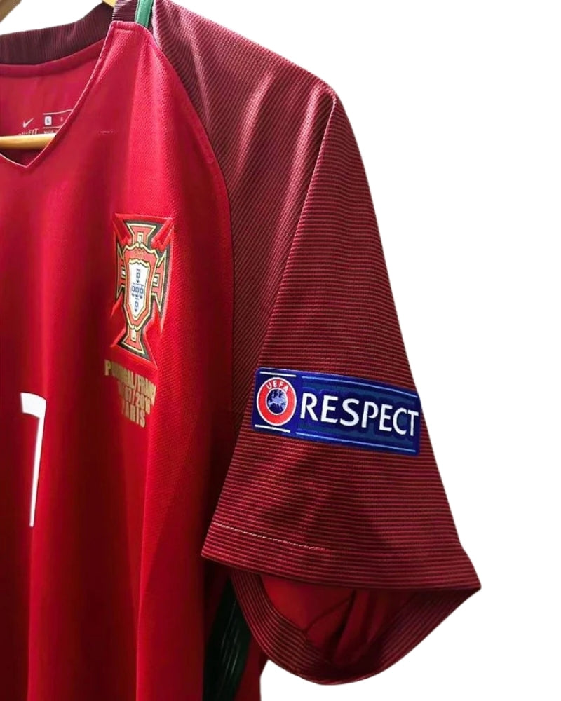 Koszulka Piłkarska Portugalia EURO 2016 Home Retro