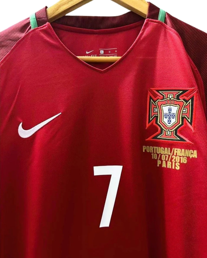 Koszulka Piłkarska Portugalia EURO 2016 Home Retro