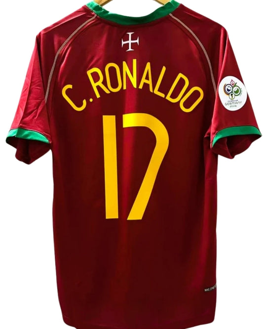 Koszulka Piłkarska Portugalia MŚ 2006 Home Retro