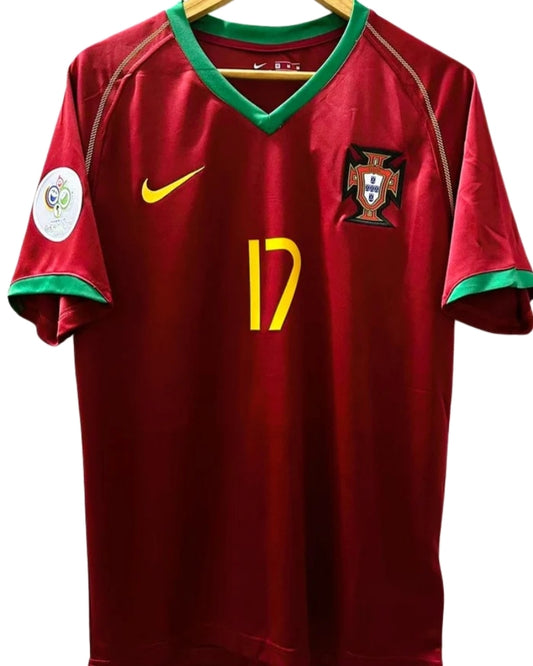 Koszulka Piłkarska Portugalia MŚ 2006 Home Retro