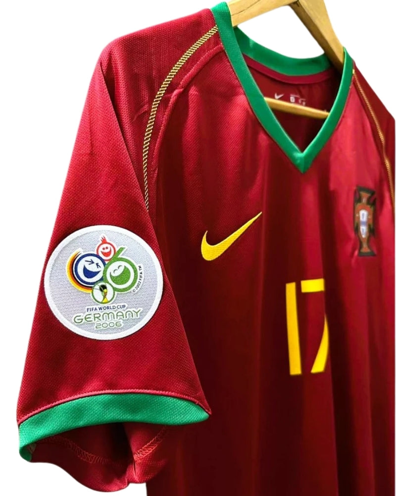 Koszulka Piłkarska Portugalia MŚ 2006 Home Retro