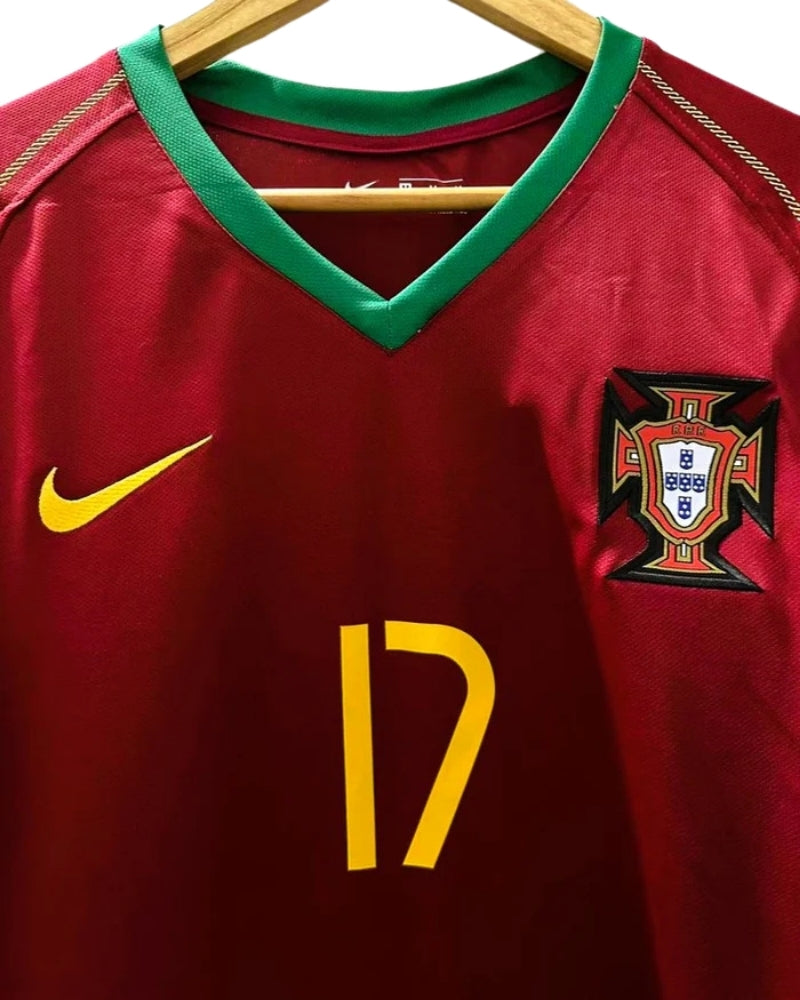 Koszulka Piłkarska Portugalia MŚ 2006 Home Retro