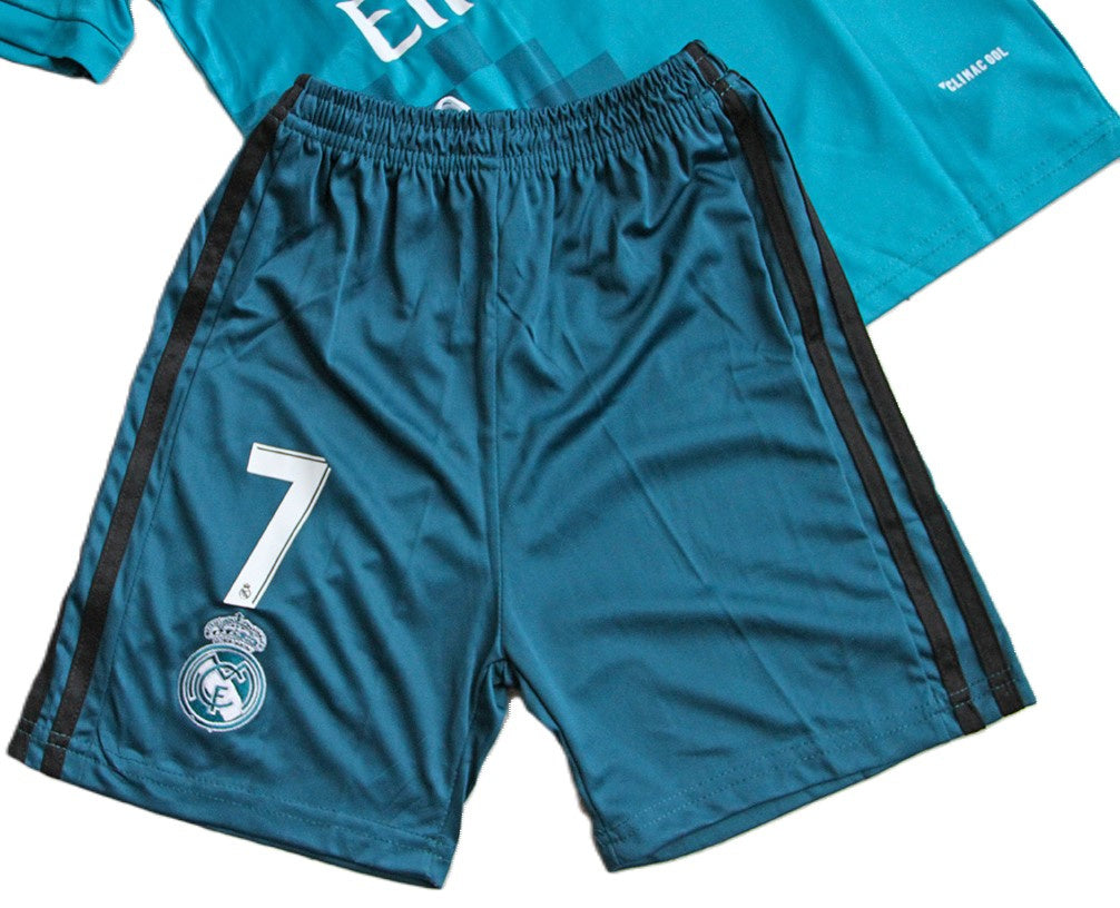 Komplet Piłkarski Dziecięcy Real Madryt 2017/2018 Away Retro
