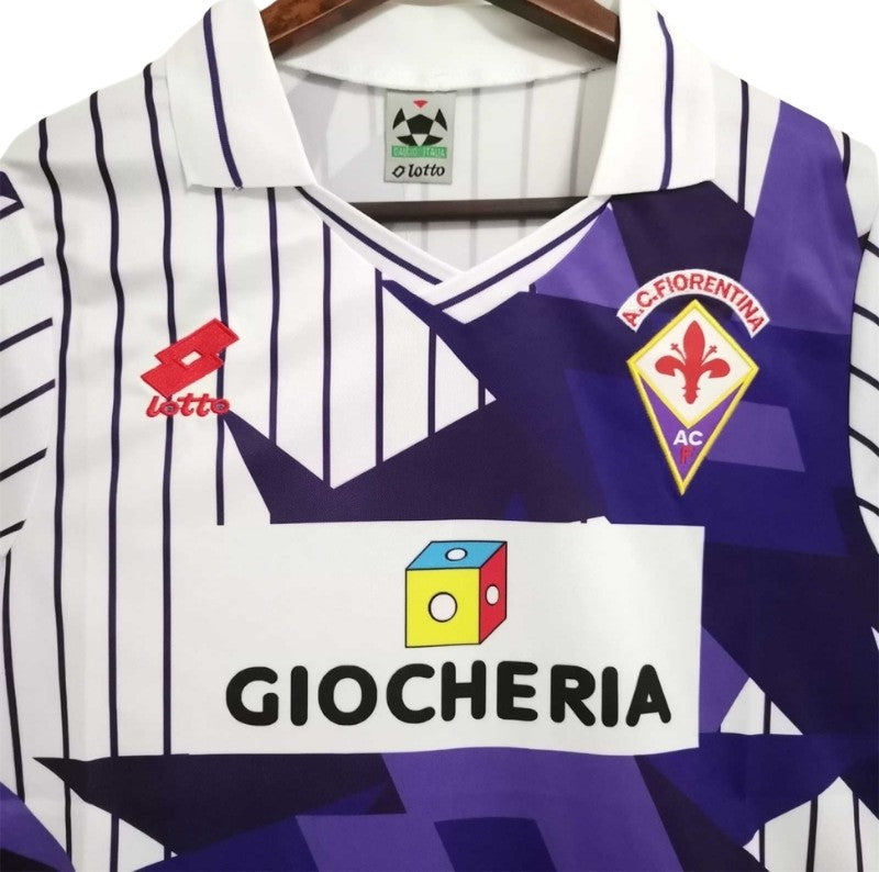Koszulka Piłkarska AC Fiorentina 1991/1992 Away Retro