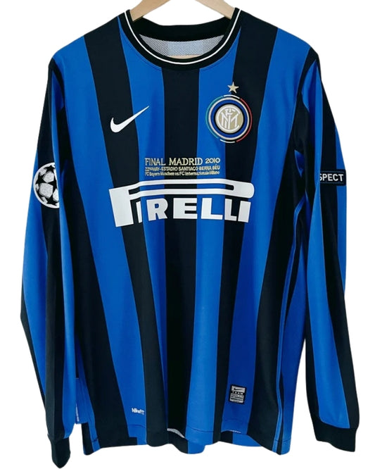 Koszulka Piłkarska Inter Mediolan 2009/2010 Home UCL Final Dł. Rękaw Retro