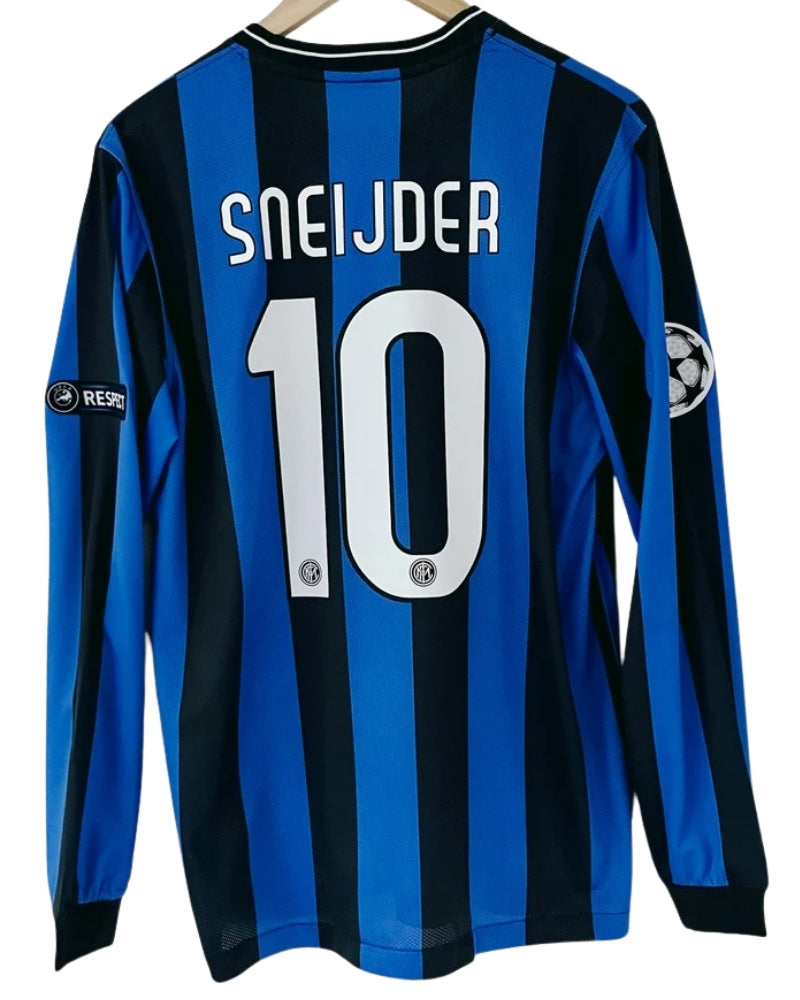 Koszulka Piłkarska Inter Mediolan 2009/2010 Home UCL Final Dł. Rękaw Retro