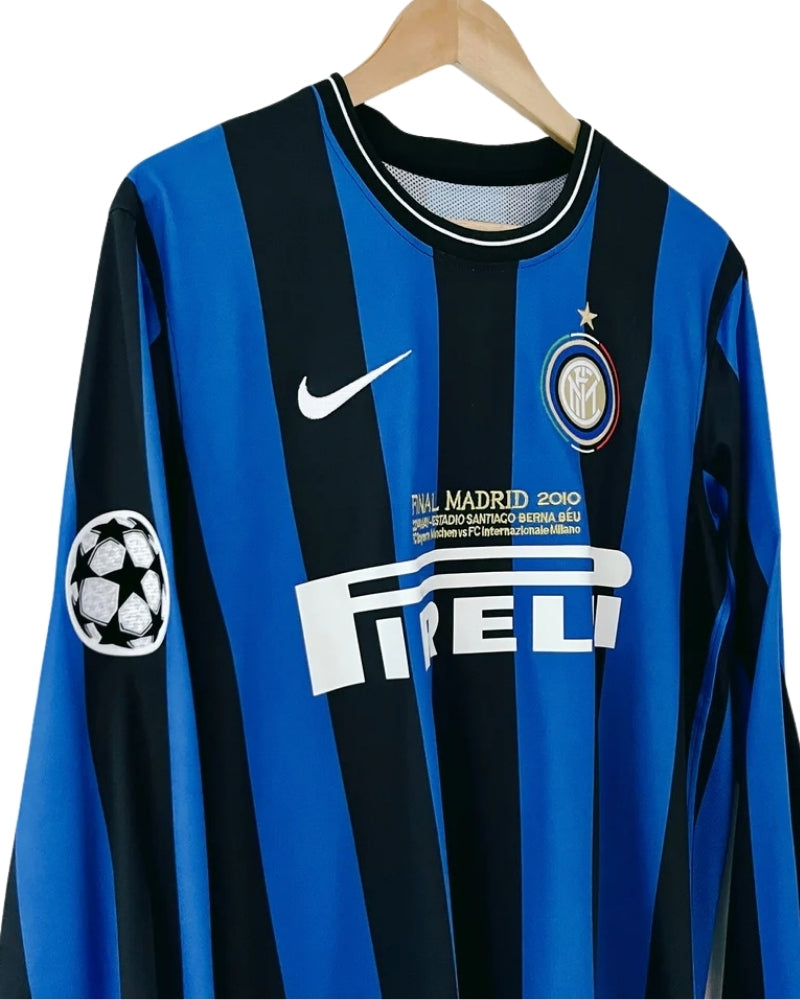 Koszulka Piłkarska Inter Mediolan 2009/2010 Home UCL Final Dł. Rękaw Retro