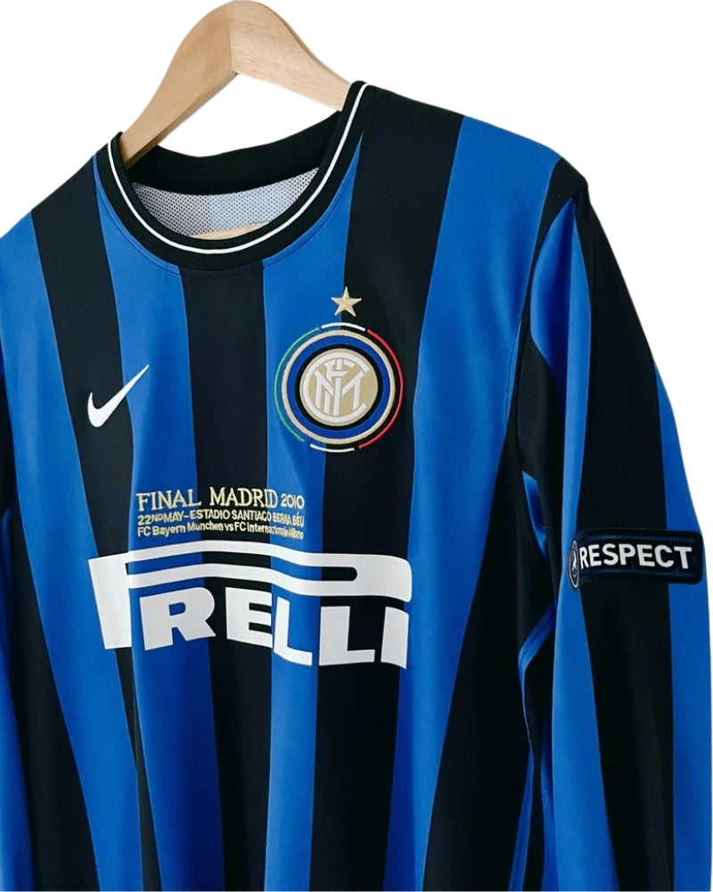 Koszulka Piłkarska Inter Mediolan 2009/2010 Home UCL Final Dł. Rękaw Retro