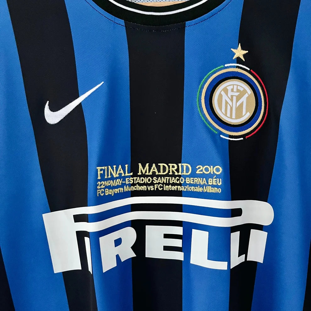 Koszulka Piłkarska Inter Mediolan 2009/2010 Home UCL Final Dł. Rękaw Retro