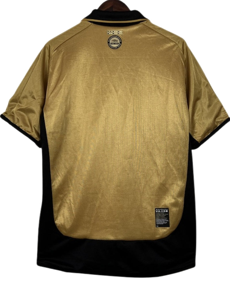 Koszulka Piłkarska Manchester United 2001/2002 100th Anniversary Gold Retro