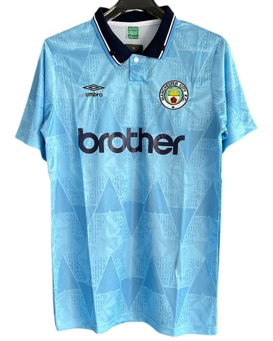 Koszulka Piłkarska Manchester City 1988/1990 Home Retro