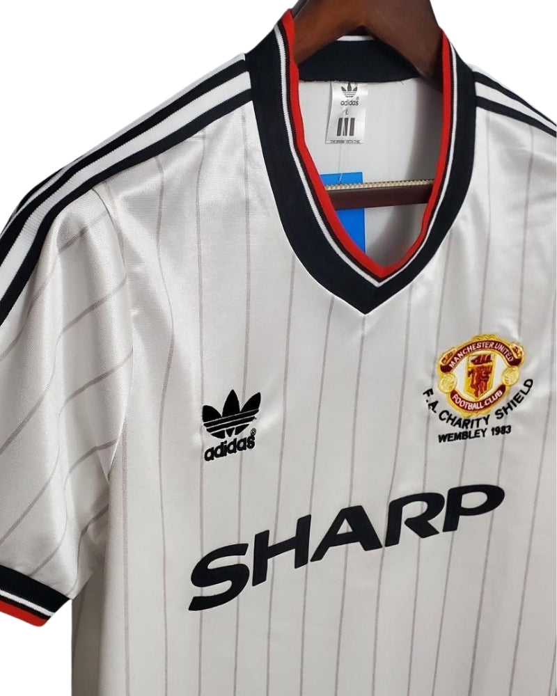 Koszulka Piłkarska Manchester United 1983/1984 FA CUP Final Away Retro