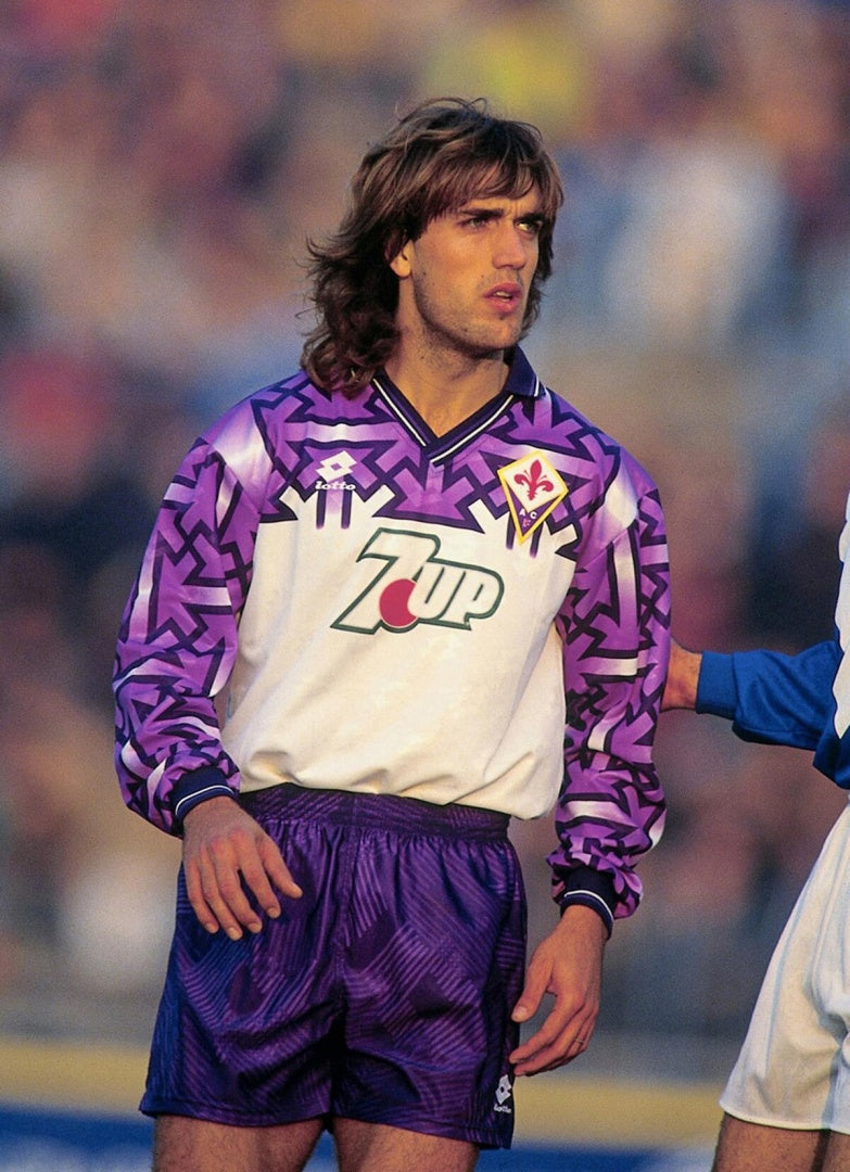 Koszulka Piłkarska AC Fiorentina 1992/1993 Away Retro Dł Rękaw