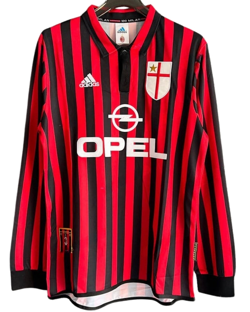 Koszulka Piłkarska AC Milan 1999/2000 Centenary Retro Dł rękaw