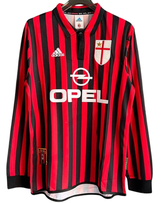 Koszulka Piłkarska AC Milan 1999/2000 Centenary Retro Dł rękaw