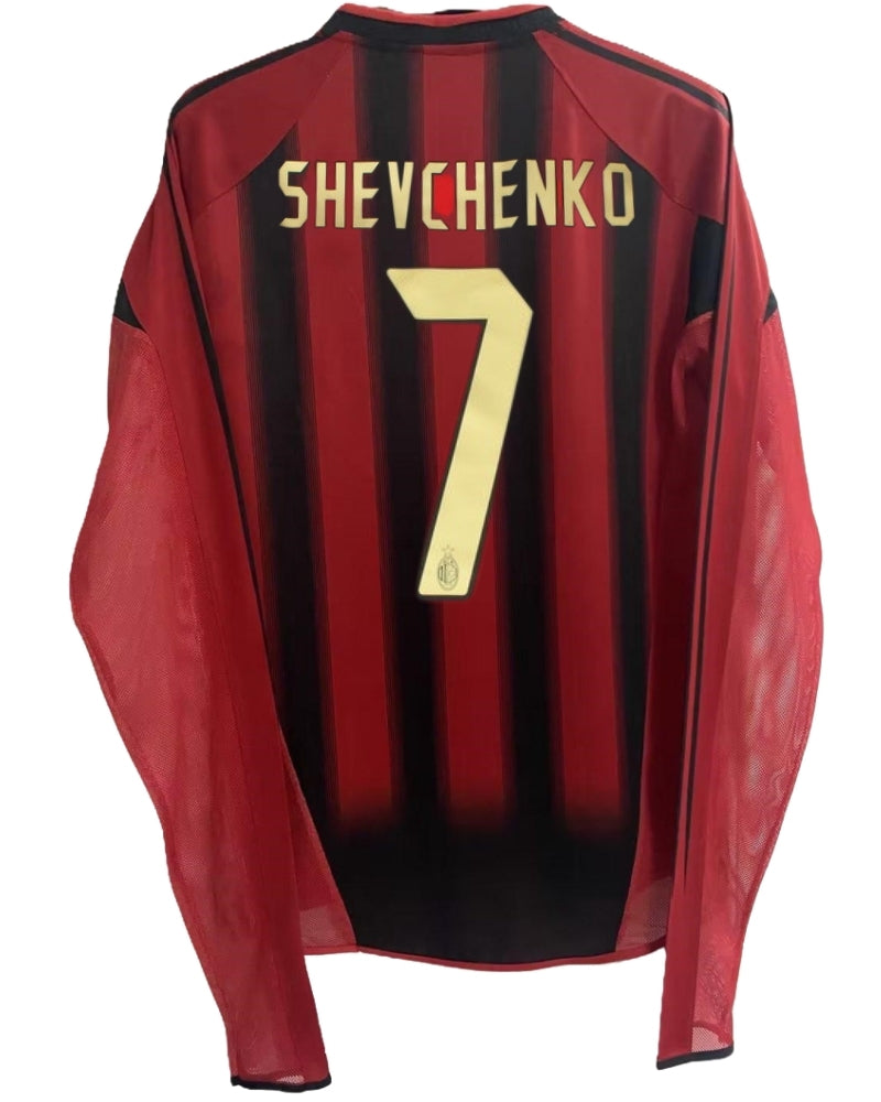 Koszulka Piłkarska AC Milan 2004/2005 Home Retro Długi Rękaw