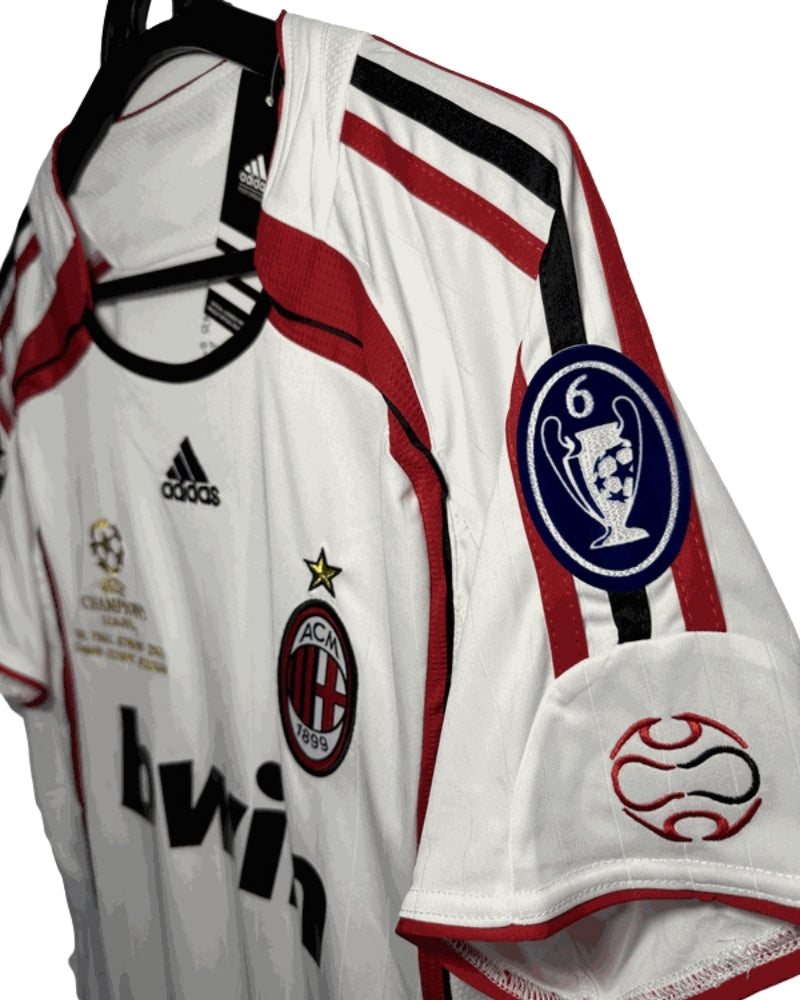 Koszulka Piłkarska AC Milan 2006/2007 UCL Final Away Retro