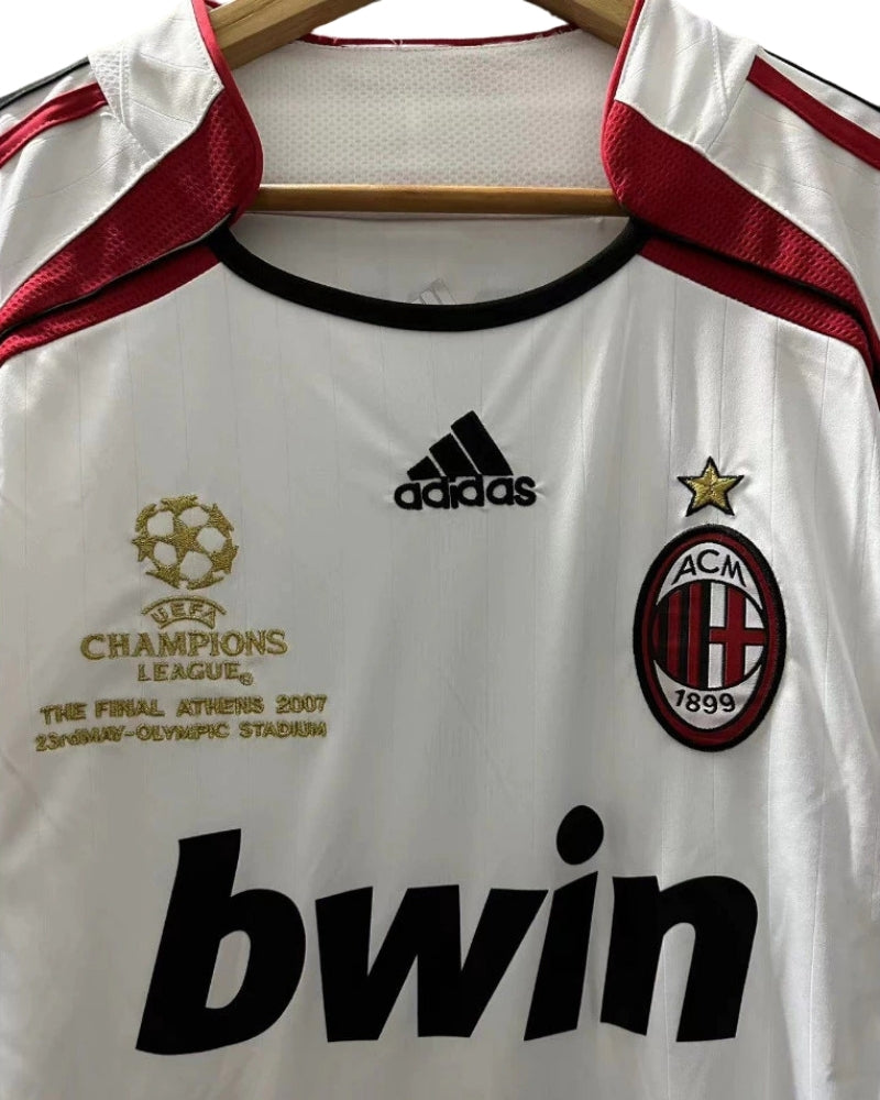 Koszulka Piłkarska AC Milan 2006/2007 UCL Final Away Retro Dł Rękaw