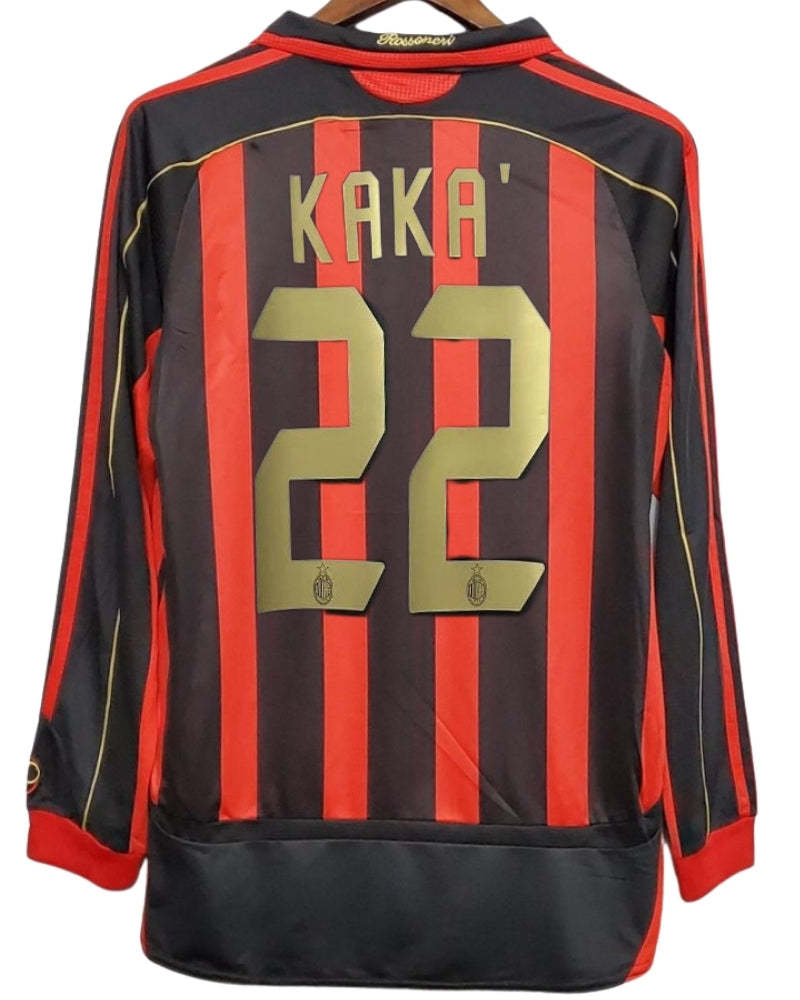 Koszulka Piłkarska AC Milan 2006/2007 Home Retro Dł Rękaw