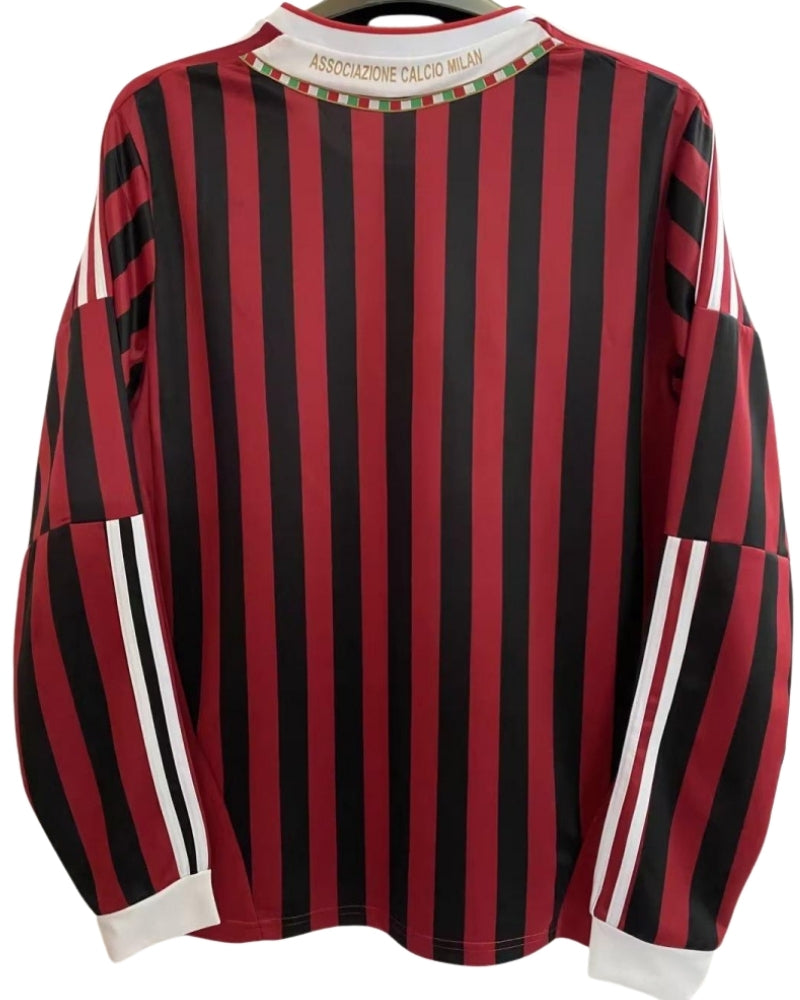 Koszulka Piłkarska AC Milan 2011/2012 Home Retro Dł Rękaw