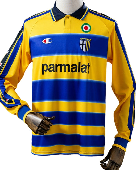 Koszulka Piłkarska AC Parma 1999/2000 Home Retro Długi Rękaw