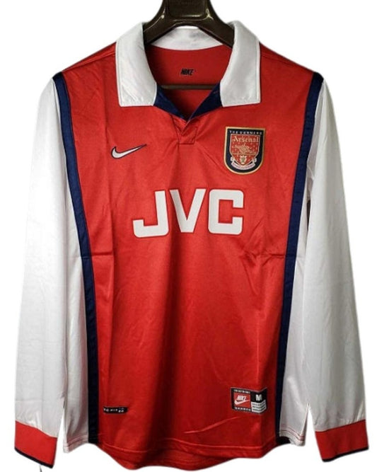 Koszulka Piłkarska Arsenal Londyn 1998/1999 Home Retro Dł Rękaw