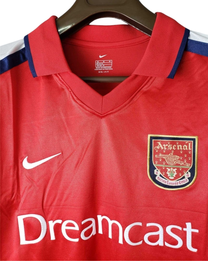 Koszulka Piłkarska Arsenal Londyn 2000/2002 Home Retro Długi Rękaw