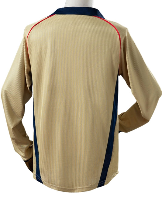 Koszulka Piłkarska Arsenal Londyn 2001/2002 Away Retro Długi Rękaw