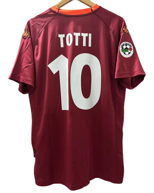 Koszulka Piłkarska AS Roma 2000/2001 Home Retro