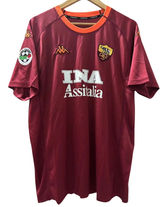 Koszulka Piłkarska AS Roma 2000/2001 Home Retro