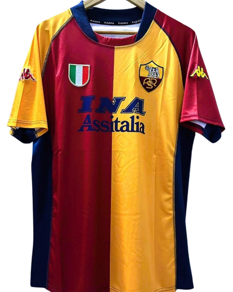 Koszulka Piłkarska AS Roma 2001/2002 Home Retro