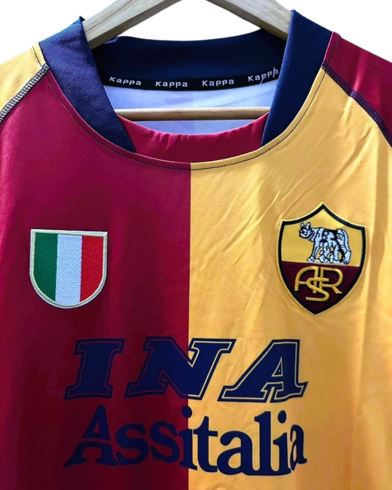 Koszulka Piłkarska AS Roma 2001/2002 Home Retro