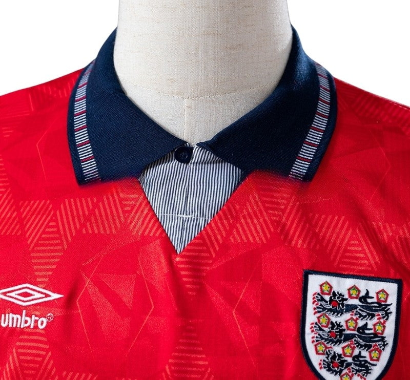 Koszulka Piłkarska Anglia MŚ 1990 Away Retro