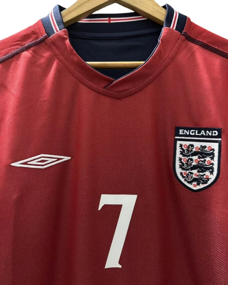 Koszulka Piłkarska Anglia MŚ 2002 Away Retro