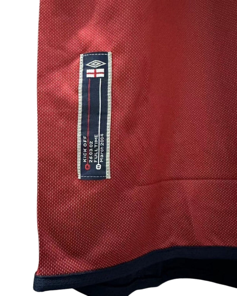 Koszulka Piłkarska Anglia MŚ 2002 Away Retro