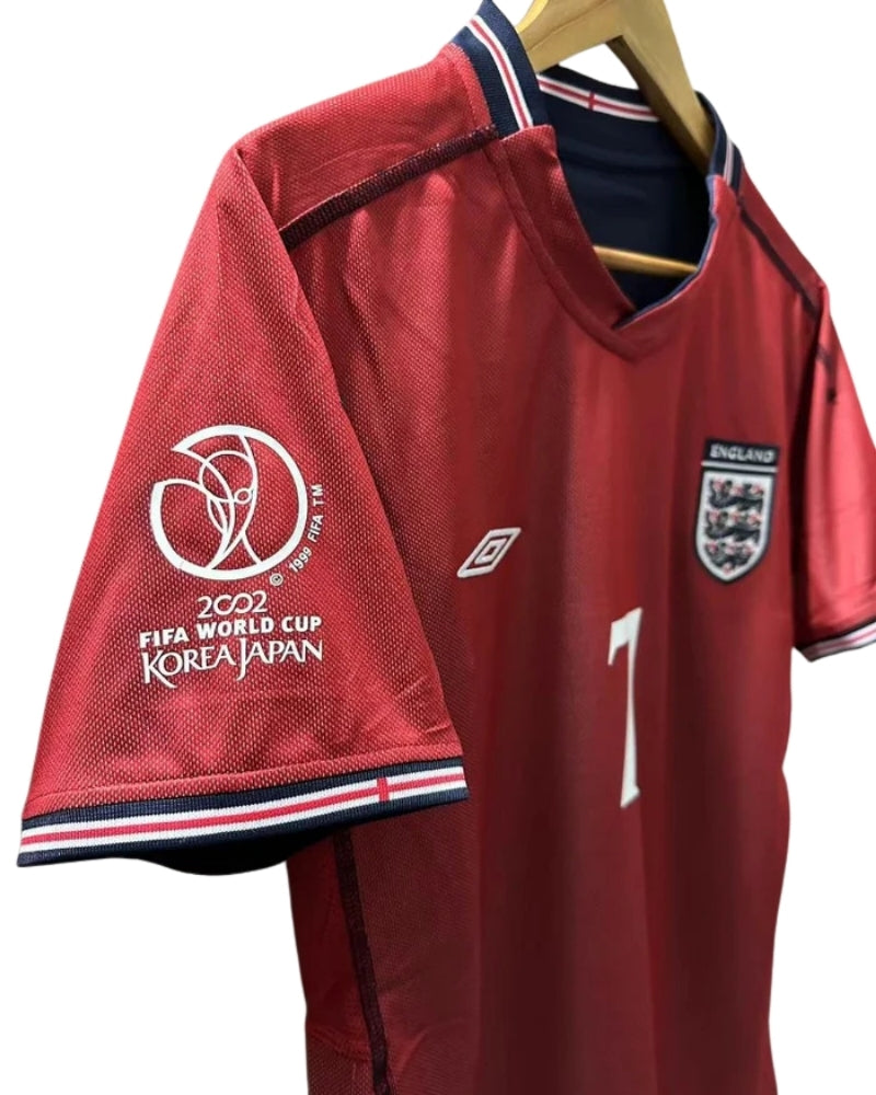 Koszulka Piłkarska Anglia MŚ 2002 Away Retro