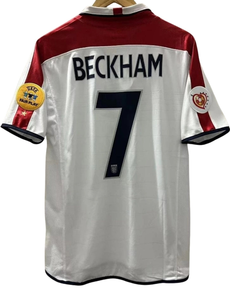 Koszulka Piłkarska Anglia Euro 2004 Home Retro
