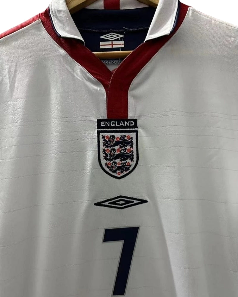 Koszulka Piłkarska Anglia Euro 2004 Home Retro