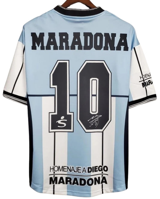 Koszulka Piłkarska Argentyna 2001 #10 MARADONA Special Edition Retro